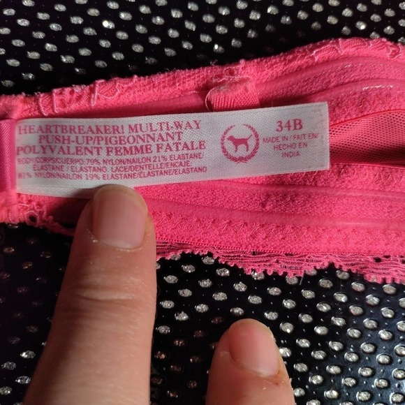 PINK strapless bra Heartbreaker! Push up 34B - Picture 6 of 9